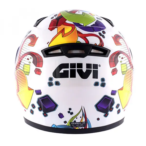 Givi full face kid helmet J.04 Junior 4 gloss white multicolor