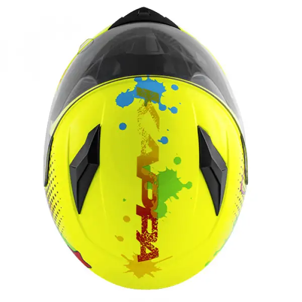 Kappa full face kid helmet J04 Boom gloss fluo yellow