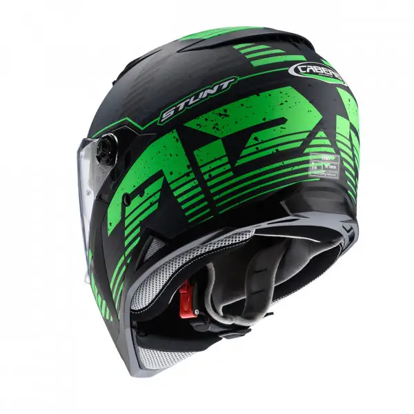 Caberg Stunt Blizzard full face helmet matt black - green fluo