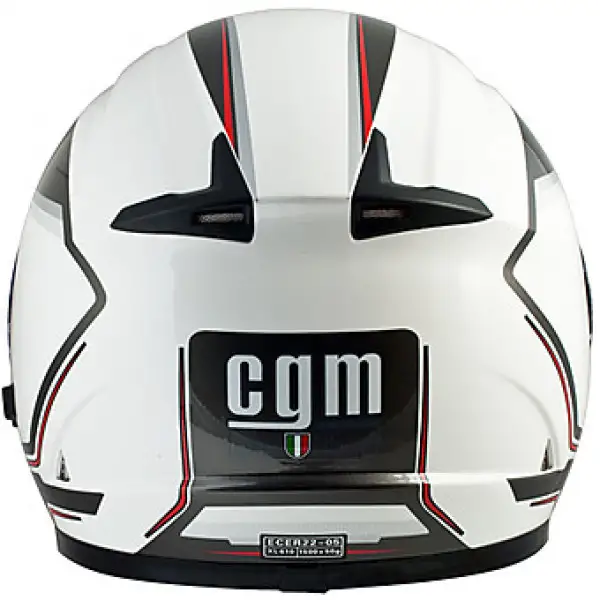 Full face helmet CGM Vancouver double visor White Metal