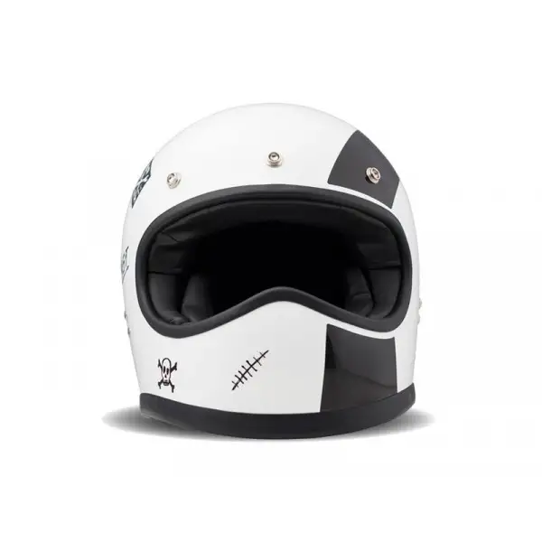 DMD full face helmet Racer Flash white