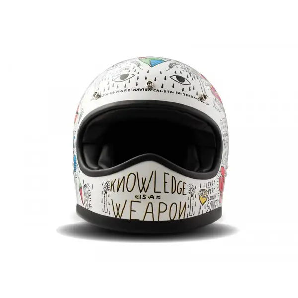 DMD full face helmet Racer Tribal white