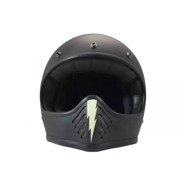 DMD Seventyfive Little Skull full face helmet carbon Dark Grey White