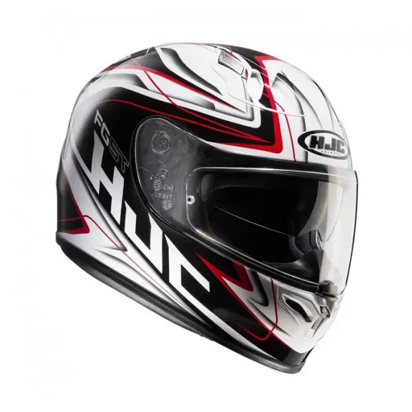 HJC FG-ST Crucial MC1 full face helmet white black red