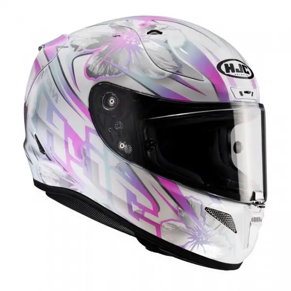 HJC RPHA 11 Candra MC8 full face helmet white pink gray