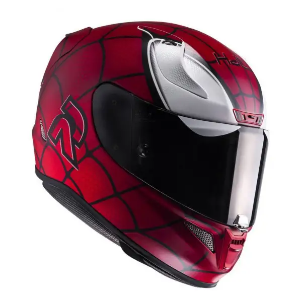 Casco integrale HJC RPHA 11 Marvel Spiderman MC1SF Rosso Nero Bianco