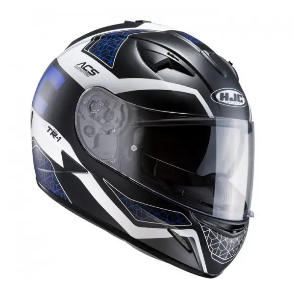 HJC TR-1 Tholos MC2SF full face helmet black white blue