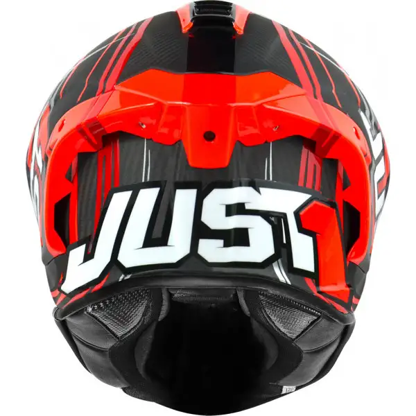 Just1 J-Gpr full face helmet in carbon Replica Torres Red