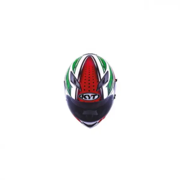 KYT full face helmet Falcon All Stars red green