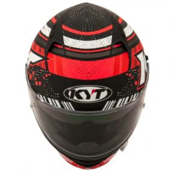 Kyt NF-R Energy full face helmet Matt Anthracite Red