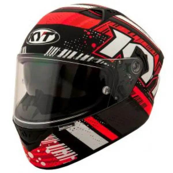 Kyt NF-R Energy full face helmet Matt Anthracite Red