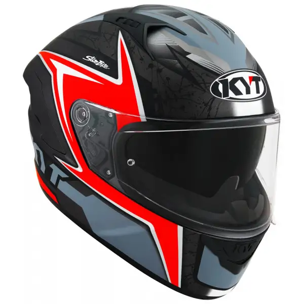 Kyt NF-R MINDSET Full Face Helmet Matt Anthracite Red