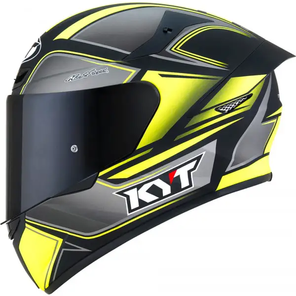 Kyt TT-COURSE Tourist full face helmet Matt Fluo Yellow