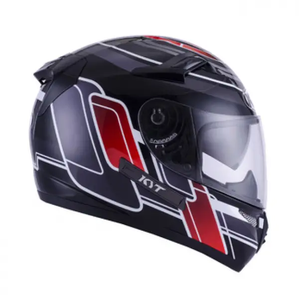 KYT full face helmet Venom Square black red