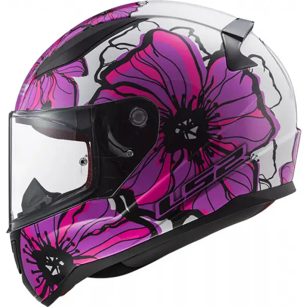 LS2 FF353 RAPID POPPIES PINK full face helmet