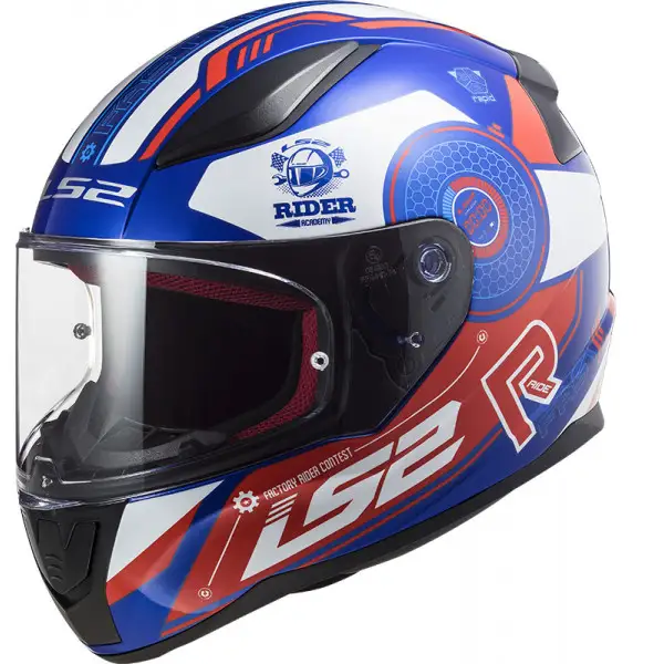 LS2 FF353 RAPID STRATUS GLOSS BLUE RED WHITE full face helmet