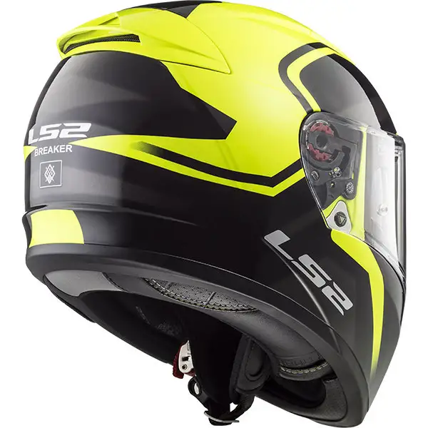LS2 FF390 BREAKER BOLD full face helmet Nero Giallo HiVis