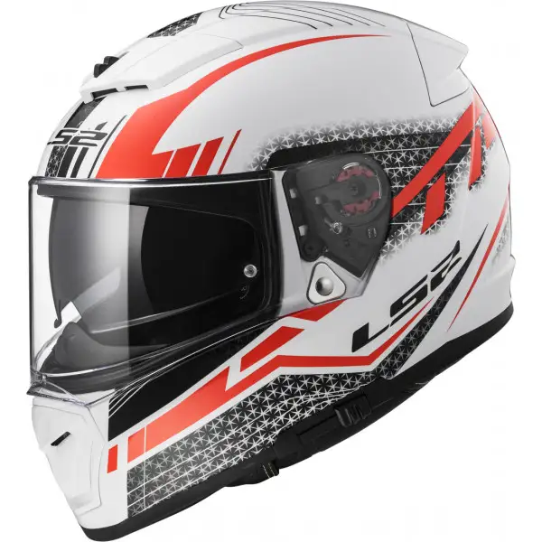 LS2 full-face helmet FF390 Breaker Split White Red