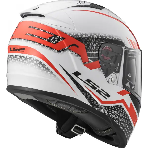 LS2 full-face helmet FF390 Breaker Split White Red