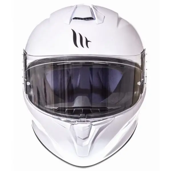 Mt Helmets Targo Solid A0 Gloss Pearl White Full Face Helmet
