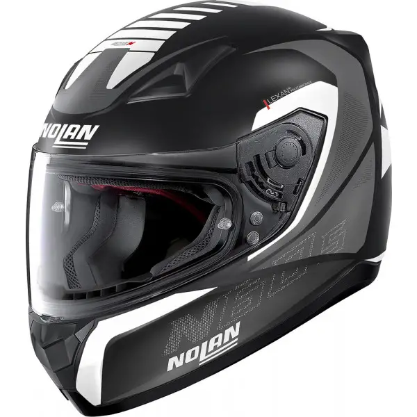 Nolan N60-5 ADEPT full face helmet Flat Black White