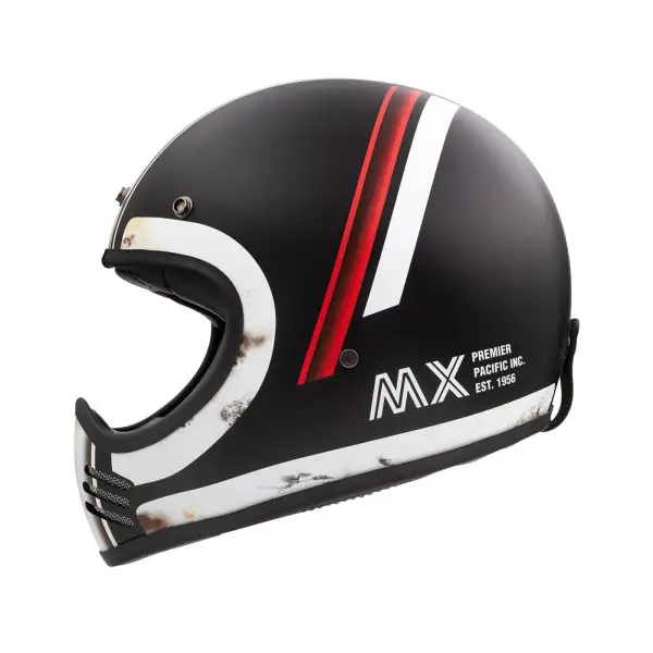 Premier MX DO92 OS BM full face helmet black red white