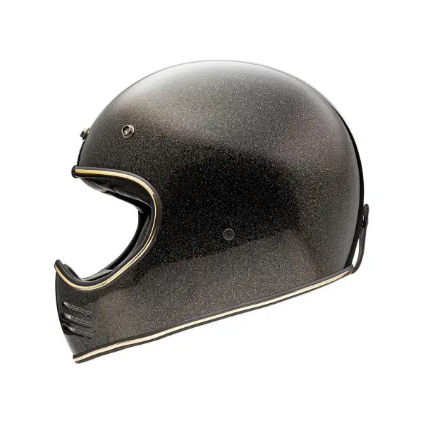 Premier MX U9 GLITTER full face helmet black gold
