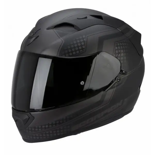 Casco integrale Scorpion Exo 1200 Air Alias Nero opaco Argento