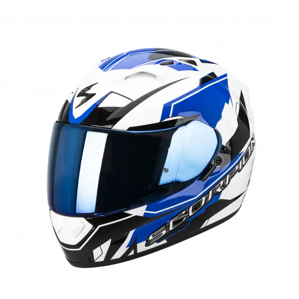 Casco integrale Scorpion Exo 1200 Air Sharp Bianco Blu