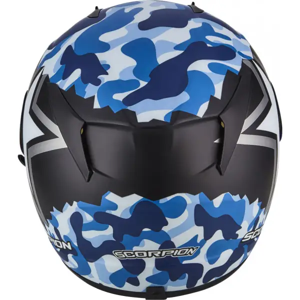 Scorpion EXO 390 ARMY full face helmet matt Black Blue