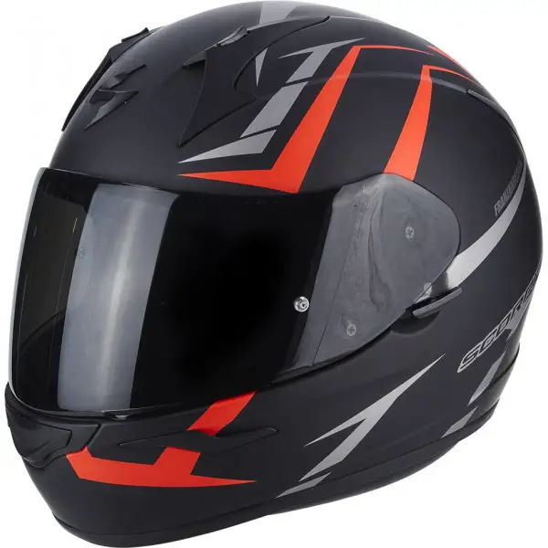 Scorpion EXO 390 HAWK full face helmet matt Black Neon Red