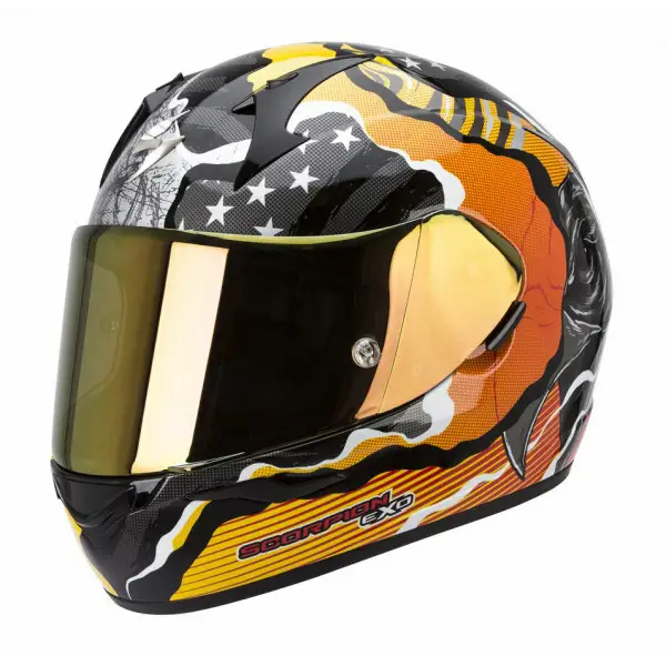 Casco integrale Scorpion Exo 410 Air Wild Arancio