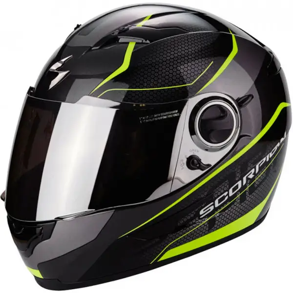 Scorpion Exo 490 Vision full face helmet Black fluo Yellow