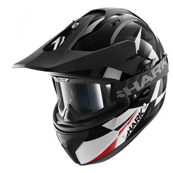 Casco integrale Shark Explore-R Cisor nero bianco rosso