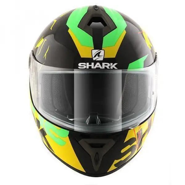 Casco integrale Shark S600 Volt Mat nero verde giallo