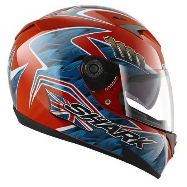 Casco integrale Shark S700-S Replica Foggy 20th Anniversary rosso blu antracite