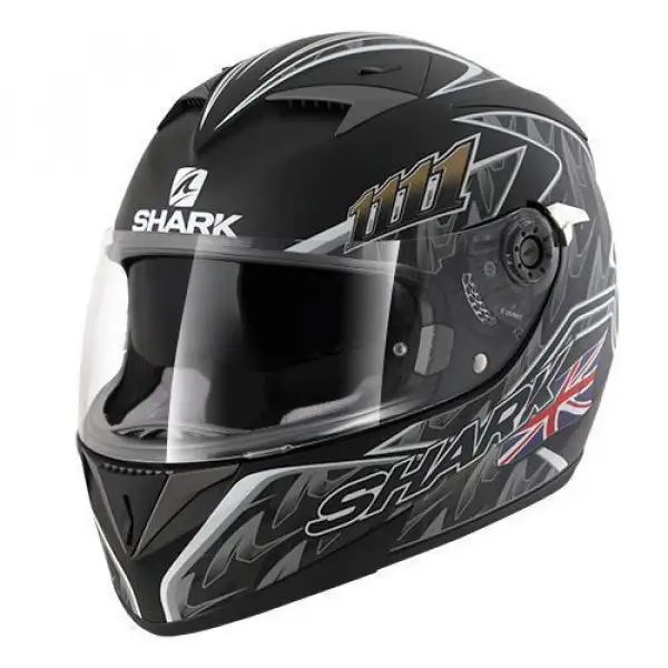 Casco integrale Shark S700-S Replica Foggy Mat 20th Anniversary nero blu argento