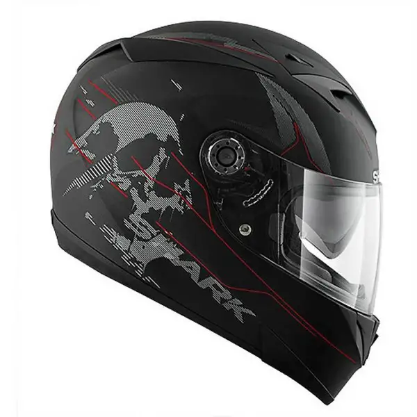 Integral Motorcycle Helmet Shark S700 PINLOCK NAKA Matte Black R