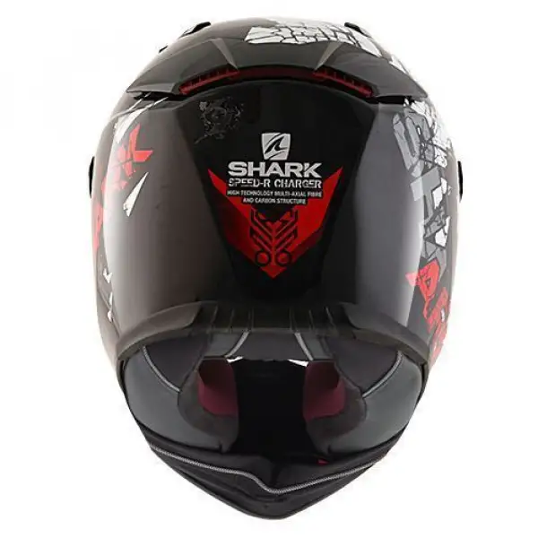 Casco integrale Shark Speed-R Series2 Charger nero bianco rosso