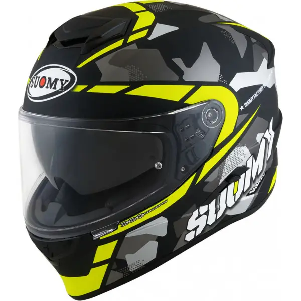 Suomy STELLAR RACE SQUAD full face helmet Matt Yellow