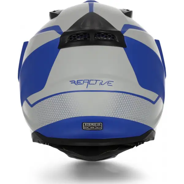 Acerbis REACTIVE GRAFFIX full face touring helmet fiber Grey Blue