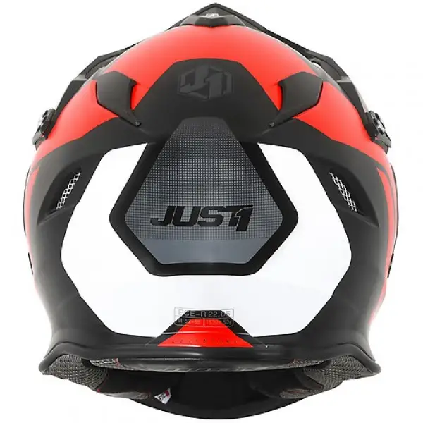 Just1 J34 Pro Tour cross helmet Fluo Red Black Matt