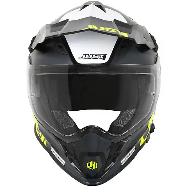 Just1 J34 Pro Tour cross helmet Fluo Yellow Black Matt