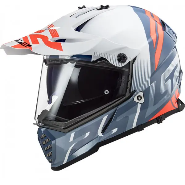 LS2 MX436 PIONEER EVO EVOLVE full face touring helmet WHITE COBALT