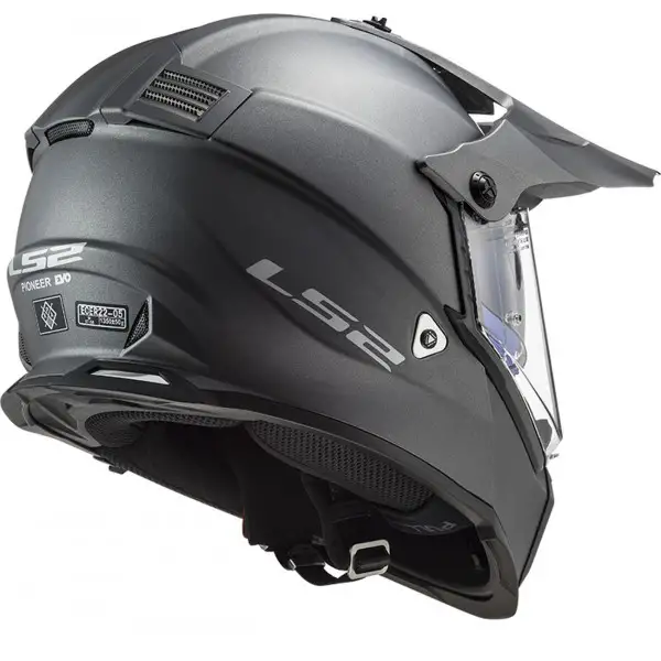 LS2 MX436 PIONEER EVO full face touring helmet MATT TITANIUM