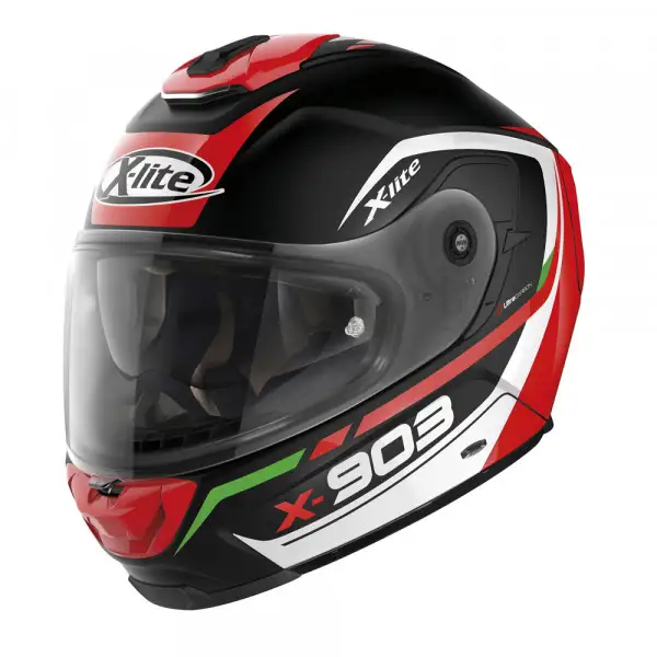 X-Lite X-903 CAVALCADE N-COM full face helmet matt Black Red White Green