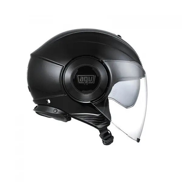 Casco jet Agv Fluid Mono nero