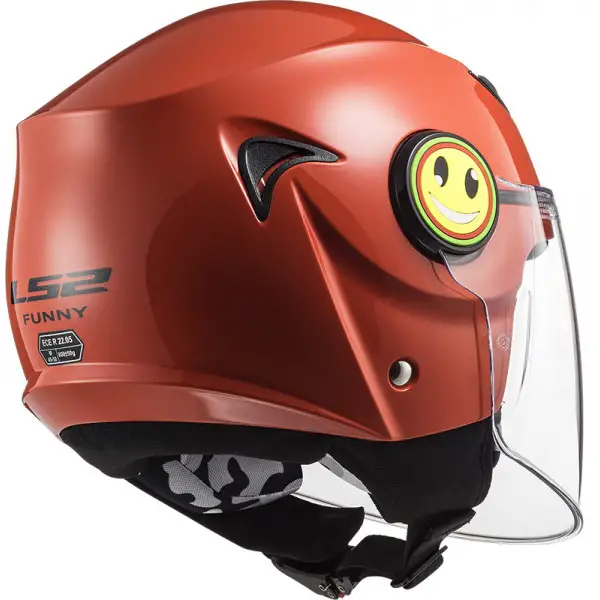 LS2 OF602 FUNNY GLOSS RED kid jet helmet