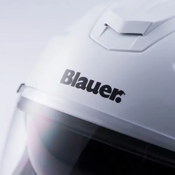 Blauer HACKER fiber helmet white glossy black