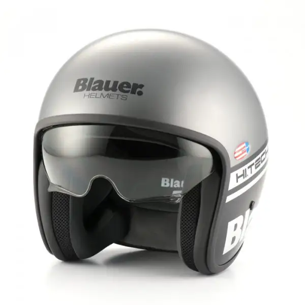 Casco jet Blauer Pilot 1.1 grigio opaco